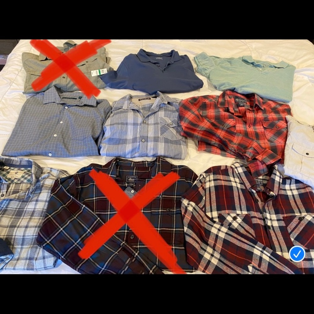 Mens button down/polo bundle!